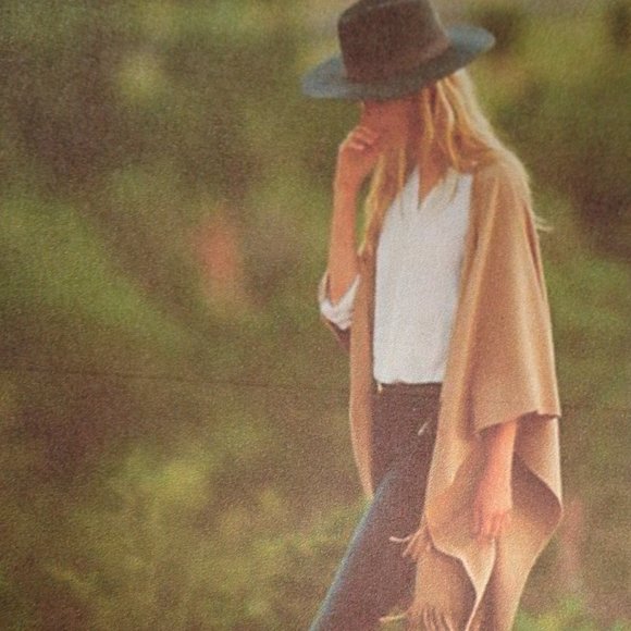 FIRM NWT Anthropologie Wyeth Felted Rancher Hat Blue O/S - Picture 2 of 15